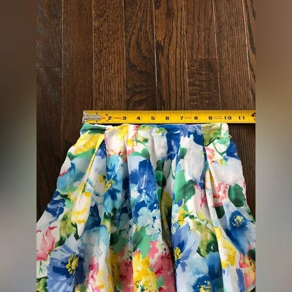 Polo Ralph Lauren Girls 5 Floral Pleated Sateen Mini Skirt w/Pockets - EUC! - Picture 11 of 12